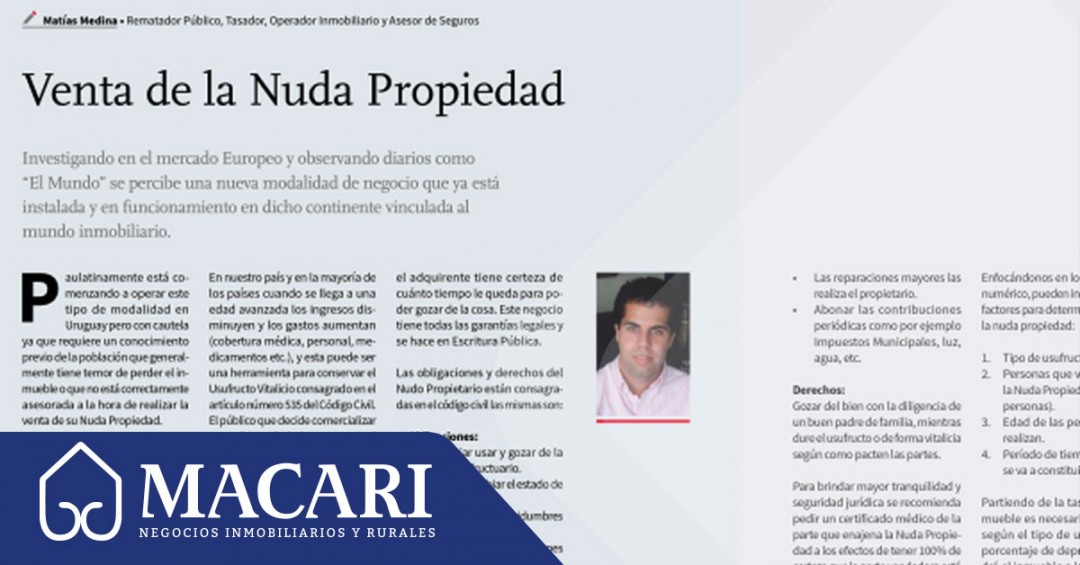 Venta de la Nuda Propiedad